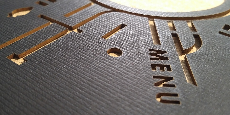 Menu Cover Die Cut